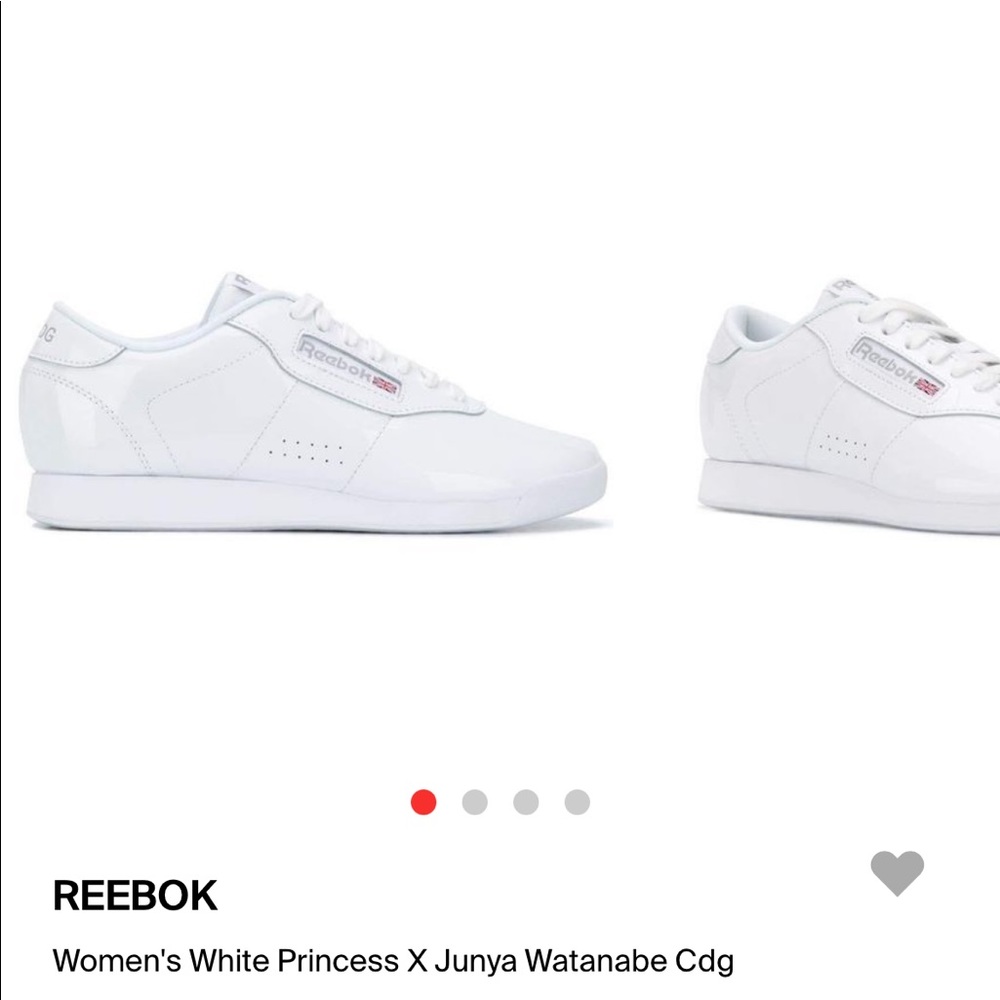 NWT Junya Watanabe X Reebok White Princess Trainer Sneakers